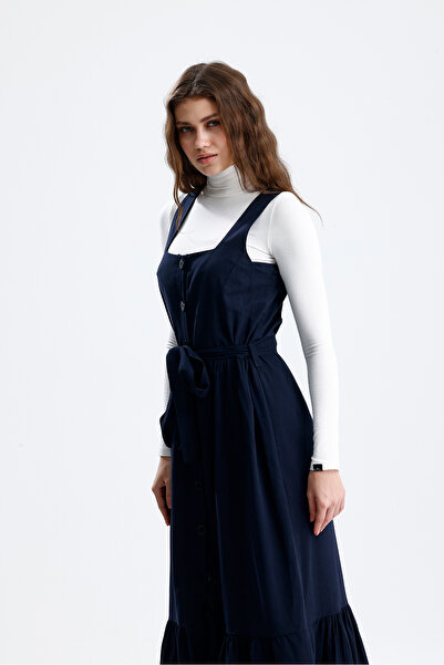 markazzi Rochie Jile cu curea pentru femei, albastru bleumarin