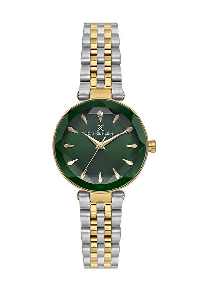 Daniel Klein Dial Green Band Gold Silver Color 30 mm Women's Wrist Watch and ...