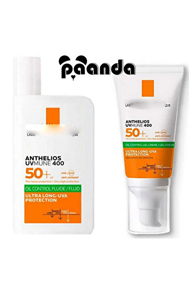 Paanda 2-in-1 Oil Control Sunscreen Set SPF50+ PA++++ – Ultra Long UVA Protection (Fluid + Gel-Cream)