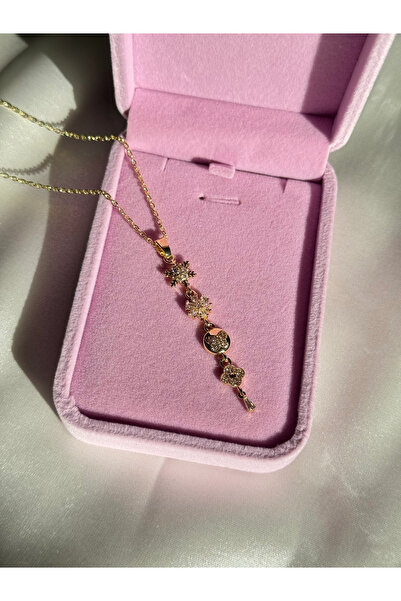 Harlofia Jewelry Steel Snowflake Y Necklace