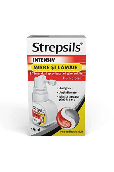 Other Strepsils Spray intensiv cu miere și lămâie, 8,75 mg/doză, 15 ml, Reckitt Benckiser