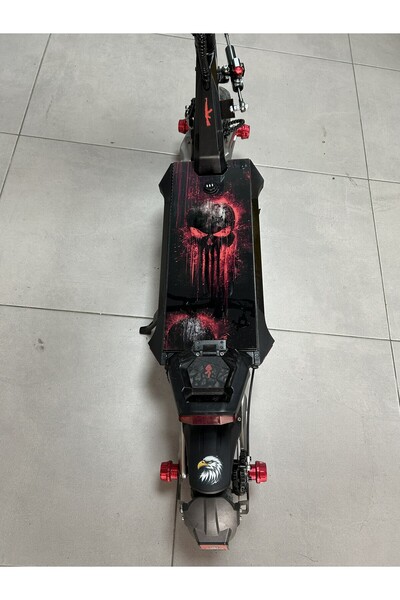 bisiklet dünyam Onvo RX4 Pleksi Tabanlık / Scooter Deck Yapışkanlı 3MM Punisher