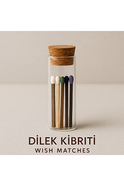 Store Amoria Candle Dilek Kibriti | 5 Renk Niyet Kibriti | Hediyelik Cam Tüp ...