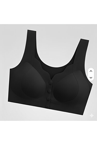 pae Bra with Front Snap Fasteners, Thick Straps, Stitch-Free Non-Marking, Comfortable, Everyday, Modern Ghost Laser Bra