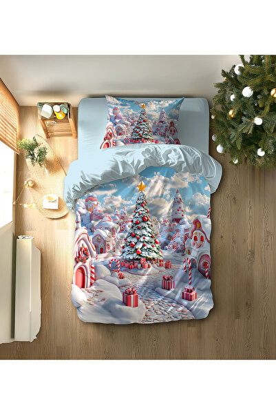 hediyechy Gift Duvet Cover Christmas Special Printed Single Size Duvet Cover Set Without Sheets