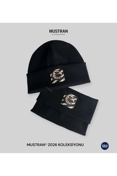 Mustran Teen & Adult Unisex Beanie Neck Gaiter Set of 2 | One Size+12 Years | 95% Cotton | Double Layer 4 Layer Ear