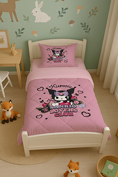 Şen Dekorasyon Kuromi Lovers Children's Quilt Set