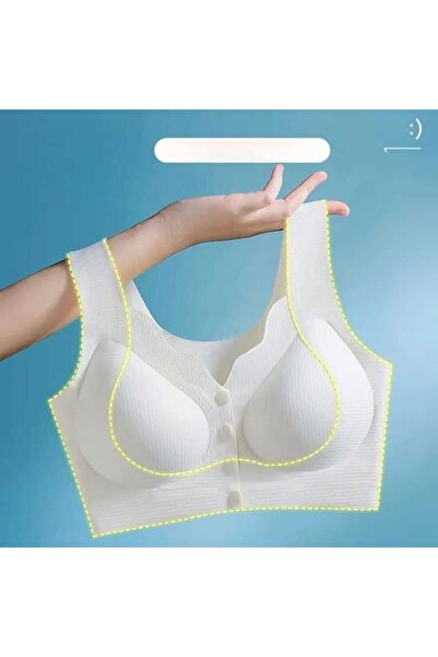 pae Bra with Front Opening, Back Support, Thick Straps, Non-Marking D Stitch-Free Modern Breastfeeding and Maternity Bra