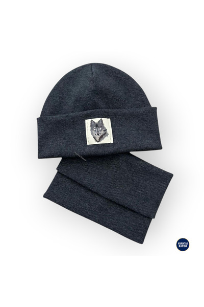 Mustran Teen & Adult Unisex Beanie Neck Gaiter Set of 2 | One Size+12 Years | 95% Cotton | Double Layer 4 Layer Ear