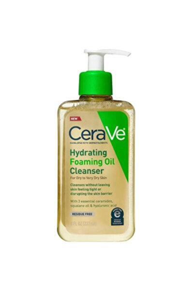 CeraVe Foaming Oil Cleanser for Dry to Very Dry Skin, Unscented, 355 ml
