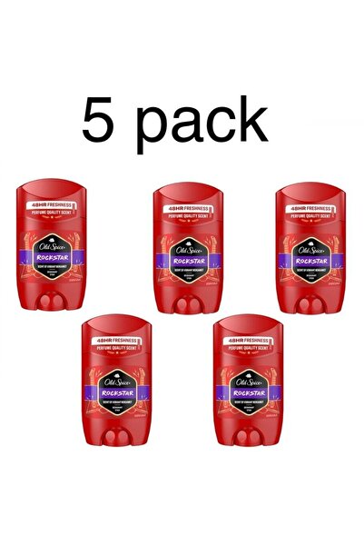 Old Spice 5 x ROCKSTAR deodorant stick for men 1.7 fl.oz / 50 ml