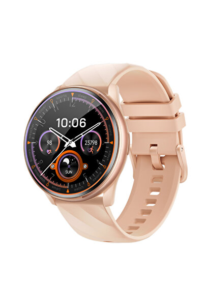 Ixiu Ceas inteligent K77 pentru bărbați, IPS de 1,46 inch, 360x360, Bluetooth, apeluri, sănătate, sport, roz