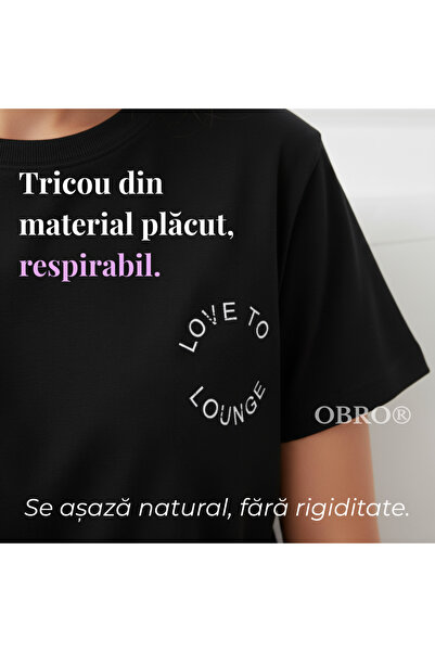 OBRO Women’s Homewear Set – Leopard Pajamas, 100% Soft Cotton, Comfortable Two-Piece Outfit