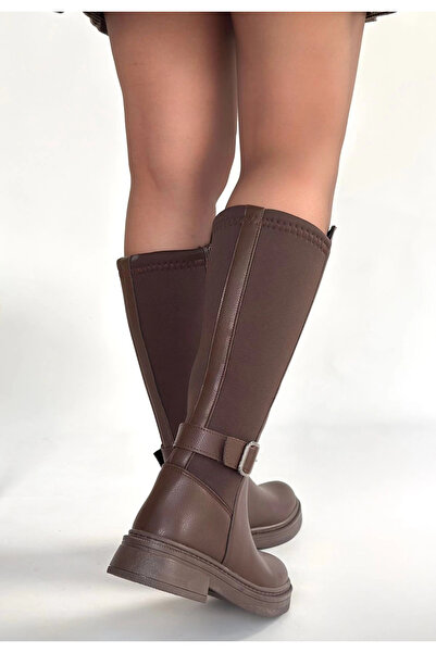 ZENGEZUR MALL Lvsqvr Zinda Brown Leather Boots (231040) (Size: 36)