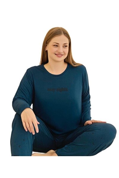 bipamuk Curve Plus Size Women's Pajama Set Soft Textured Comfortable Fit 3Xl–5Xl