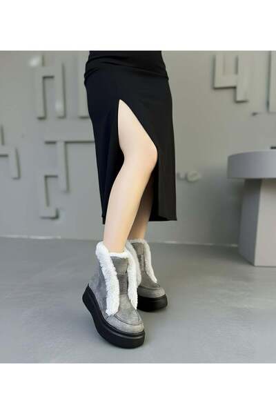 Modanizm حذاء نيلورا ذو الكعب العالي باللون الرمادي