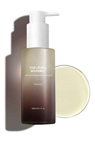 BRONZENET Haruharu Wonder Black Rice Deep Moisturizing Cleansing Oil 150ml (5.1 fl oz) - Korean Vegan Makeup R