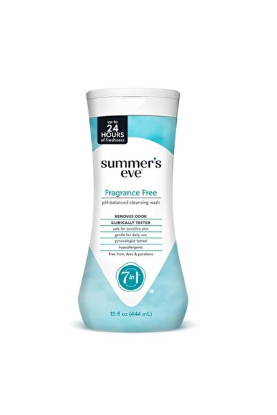 TOPONEE Summers Eve Fragrance-Free Cleansing Wash for Sensitive Areas Night - 444 ml