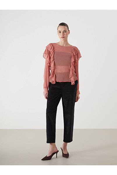 LC Waikiki Orange Crew Neck Women's Blouse