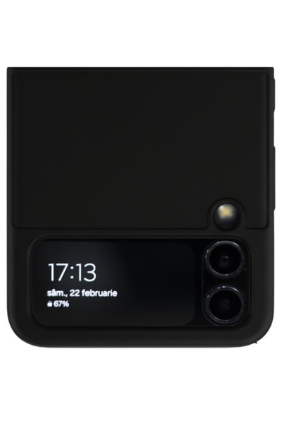OEM Samsung Z Flip4 Case, Matte Black – 360° Full Protection, Ultra-Slim, Shockproof & Anti-