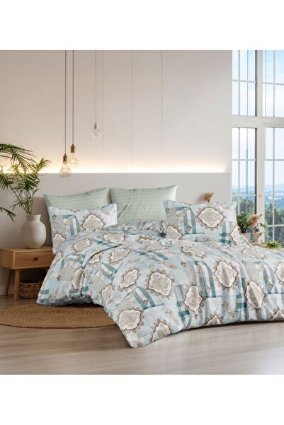 GENÇEV HOME COLLECTİONS Double Duvet Cover Set with Elastic Sheets