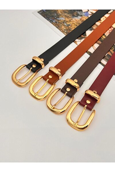 Mynoa 4-Piece Set/Gold Bridge Buckle Women's Belt, Jacket Belt, Trouser Belt.