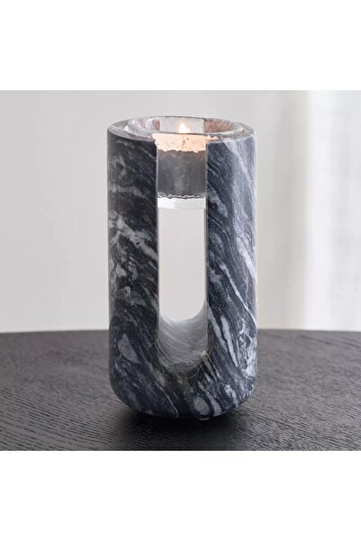 HOME AURAA Marble Big T-lite holder 15 cm