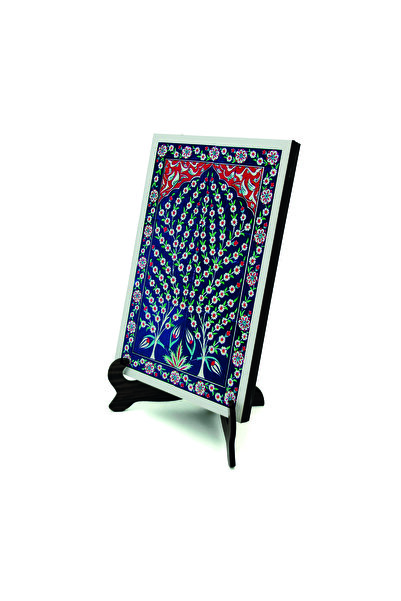 Sadrazam طاولة خشبية من نوع MDF بنمط بلاط إزنك B مطبوع مقاس 10سم × 15سم |   كي دي جي-13