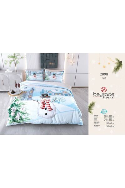 BEYZADE HOME New Year's Bedding Set Christmas Special Series Double Size 2098