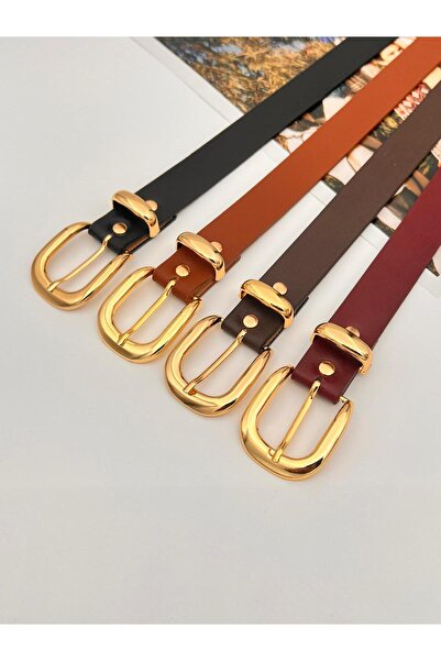 Mynoa 4-Piece Set/Gold Bridge Buckle Women's Belt, Jacket Belt, Trouser Belt.