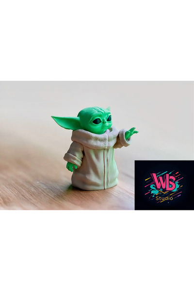WLS studio Baby Yoda | Koleksiyonluk Figür | Grogu | 7cm Yükseklik