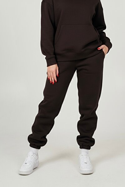 MBEY1989 Mbey 3 İplik Ş Fleece-Lined Women's Sweatpants