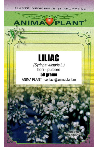 Anima Plant LILIAC, Syringa vulgaris L., flori, mărunţit, Anima Plant, 50 grame, cutie MM