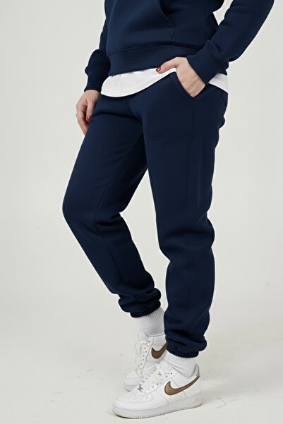 MBEY1989 Mbey 3 İplik Ş Fleece-Lined Women's Sweatpants