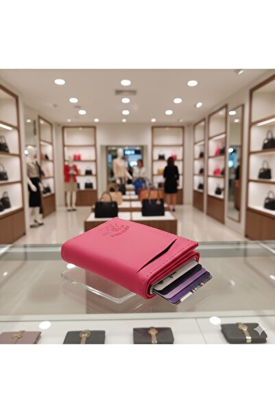 Newish Polo RFID Featured Wallet Credit Card Holder with Mechanism - Artificial Leather