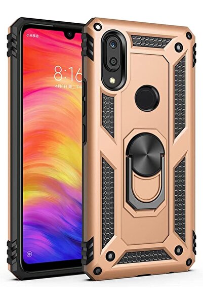 Generic جراب Armor Bumper المقاوم للصدمات مع حامل حلقي يدور 360 درجة لهاتف Xiaomi Redmi Note 7/Note 7 Pro -