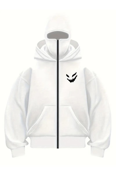 LAYORA 00 Hooded Zippered Windbreaker Jacket