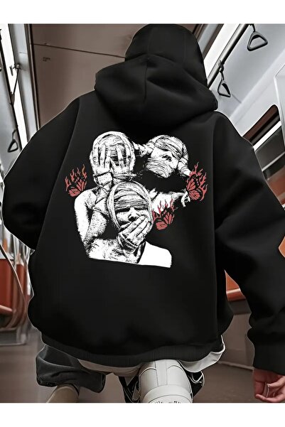 LAYORA Loose Fit Zip up Sweatshirt for Streetwear