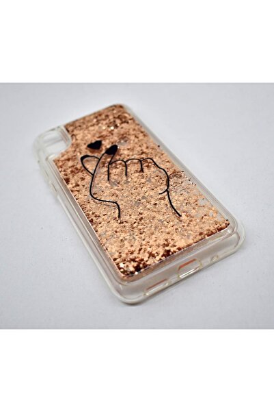 Generic Glitter Liquid Clear Silicone Gel TPU Shockproof Cover for Huawei Y5 2019 (Gold 01)