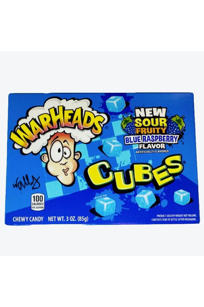 WarHeads Cuburi de zmeură albastră SUA 85g (Exp. 31.12.25)