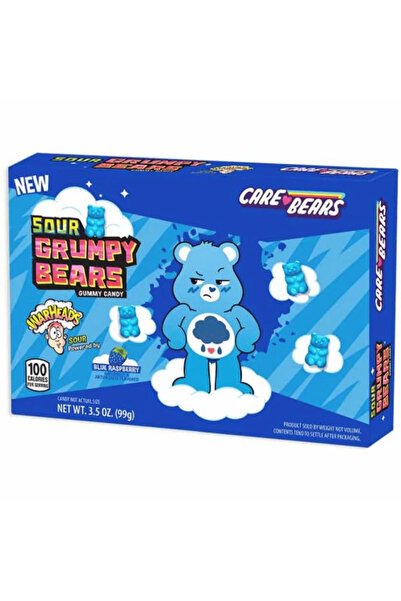 WarHeads Sour Grumpy Bears Blue Raspberry USA 99g (Exp. 30.11.25)
