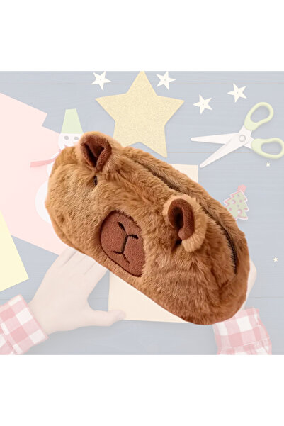 darko Kapibara Peluş Ayıcık Sevimli Ayı Kalemkutusu Kalemlik Çocuk Capybara P...