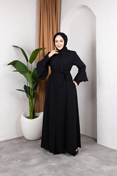 Butik Volan Kol Yarım Mevlana Feracce