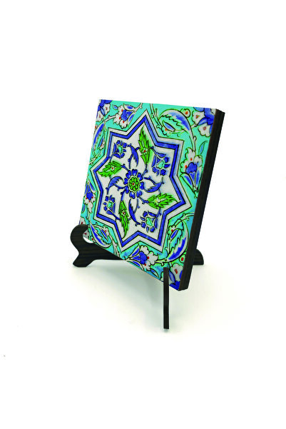 Sadrazam نمط توبكابي بالقصر الصيني مطبوع سطح مكتب خشبي MDF بحجم 10سم × 10سم |...