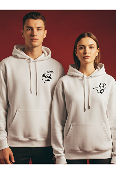 Etoile Studio Roaarr! - Dear Couple Hooded Sweatshirt Oversized Sweatshirt |   Couple Combination Sweatshirt