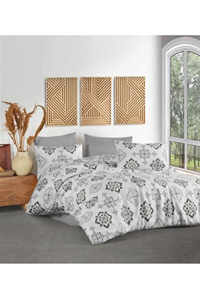 GENÇEV HOME COLLECTİONS Double Duvet Cover Set with Elastic Sheets