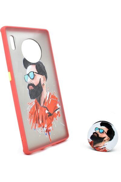 Generic Special Drawing Hard PC Personalized Shockproof Phone Cover for Huawei Mate 30 Pro (Red Guy)