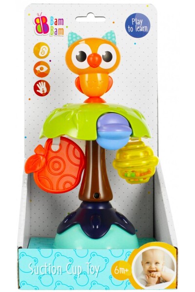 Animals Κουδουνίστρα κουκουβάγια για μωρά, εκπαιδευτικό παιχνίδι