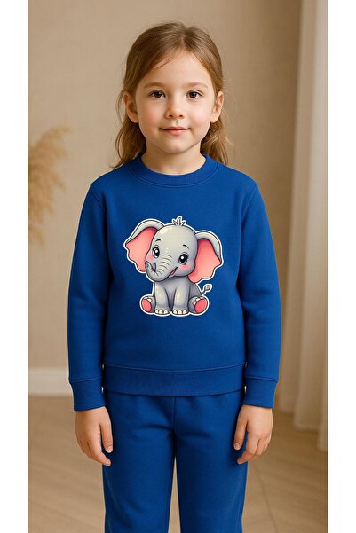 playwear Παιδικό Φούτερ Σετ με στάμπα KITTEN GIRL Αγόρια Κορίτσια με λαιμόκοψ...