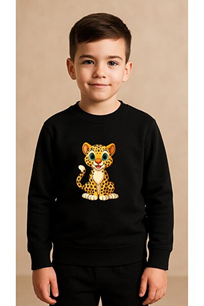 playwear Детски комплект суичър BENEKLİ CITA с принт за момичета и момчета, к...